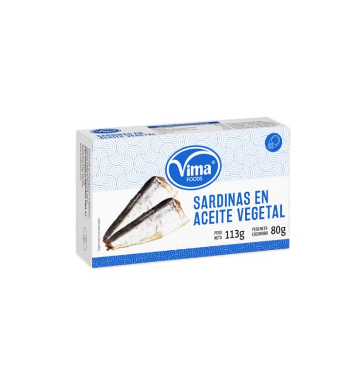 36.1.jpg Sardinas en Aceite Vegetal Vima (113g) - Imagen 1